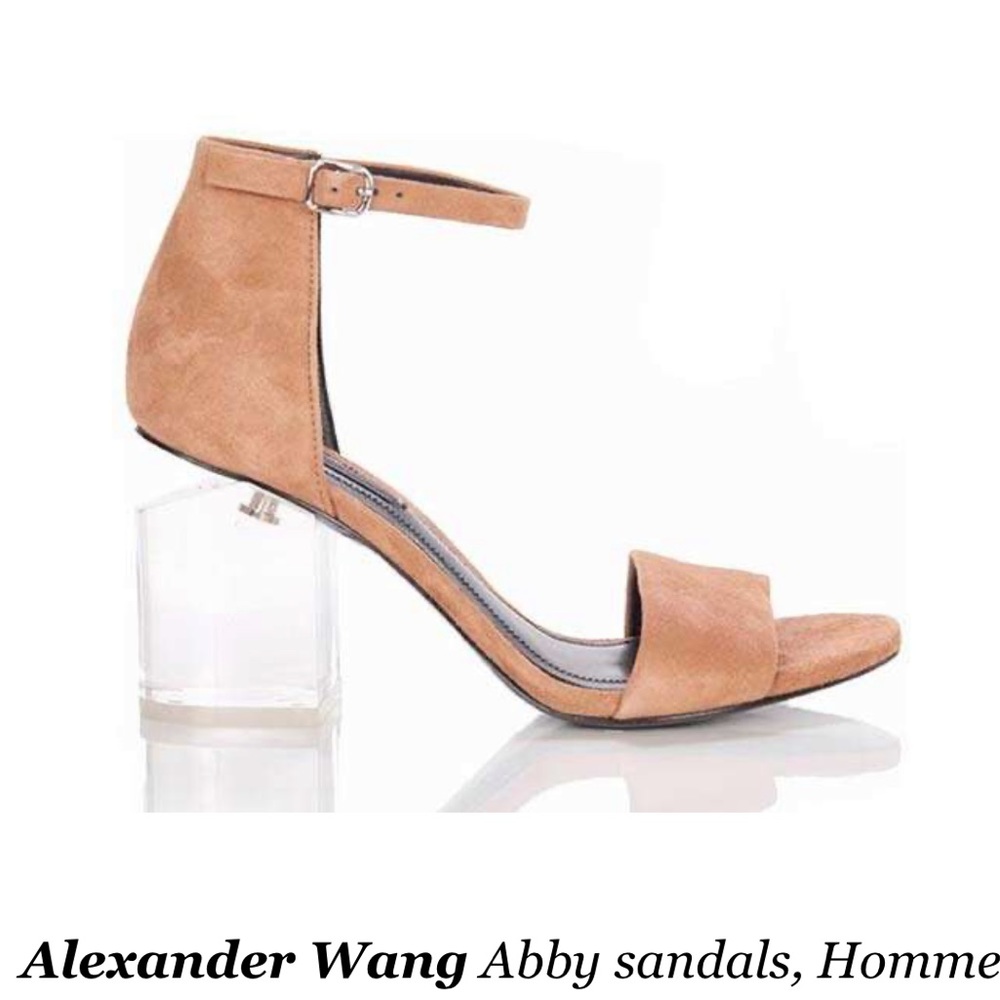 Alexander Wang Abby Suede and Lucite Heels